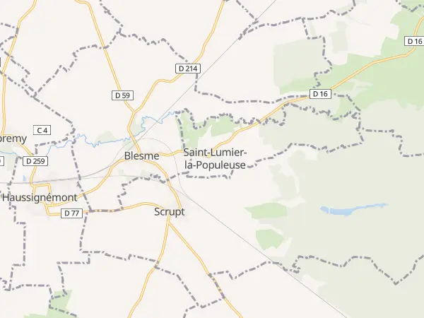 Plan de Saint-Lumier-la-Populeuse