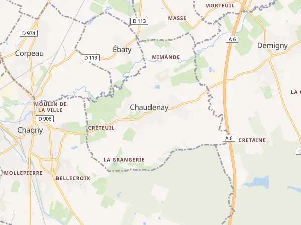 Plan de Chaudenay