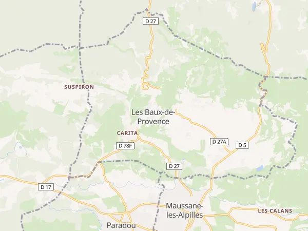 Plan des Baux-de-Provence