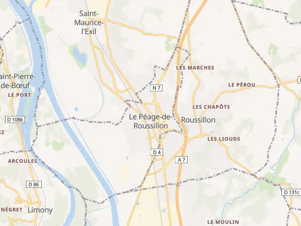 Plan du Péage-de-Roussillon