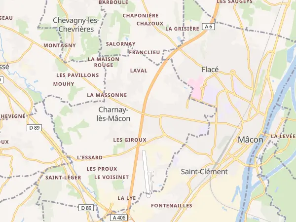 Plan de Charnay-lès-Mâcon