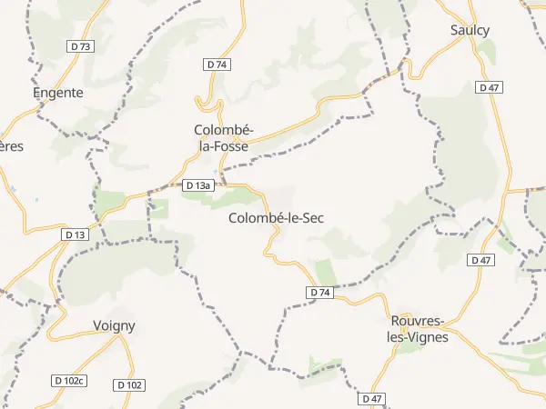Plan de Colombé-le-Sec