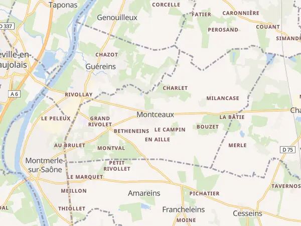 Plan de Montceaux