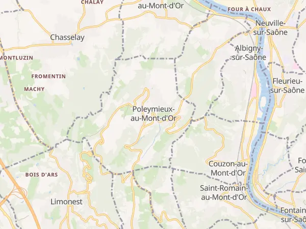Plan de Poleymieux-au-Mont-d’Or