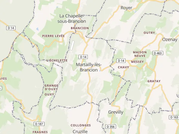 Plan de Martailly-lès-Brancion