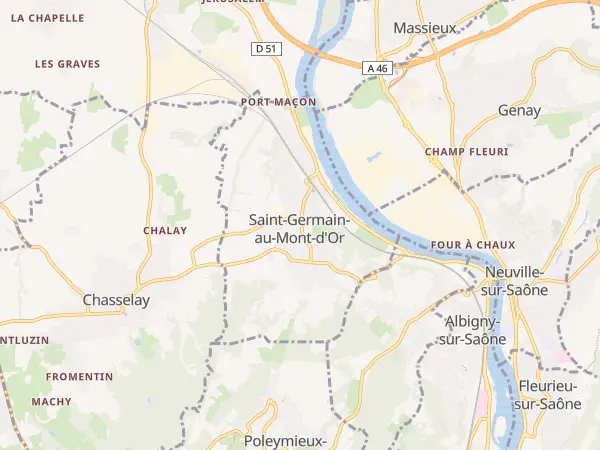 Plan de Saint-Germain-au-Mont-d’Or