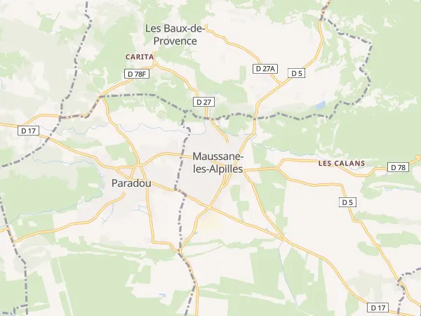 Plan de Maussane-les-Alpilles