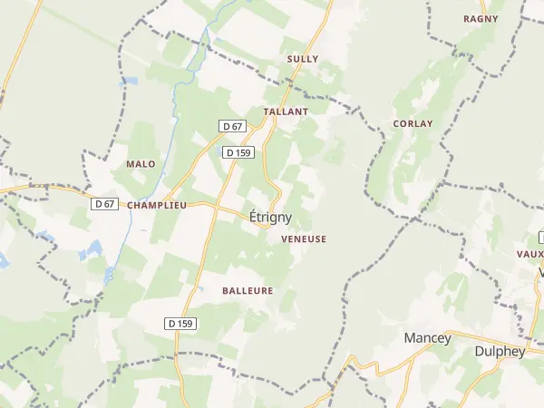 Plan de Étrigny
