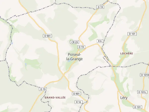 Plan de Poiseul-la-Grange