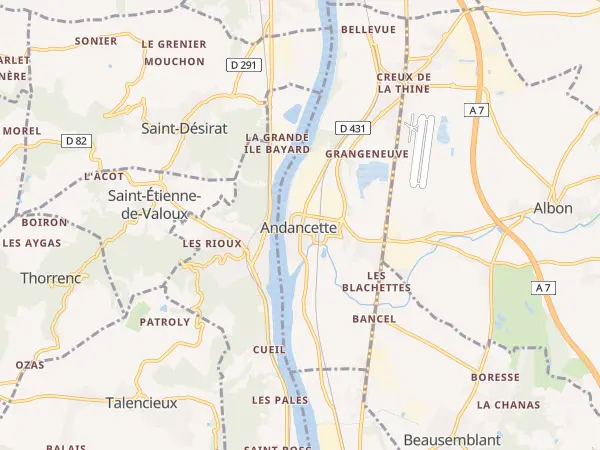 Plan de Andancette