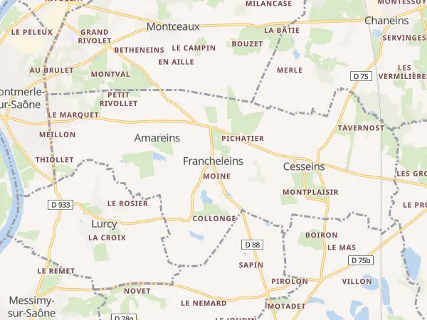 Plan de Francheleins