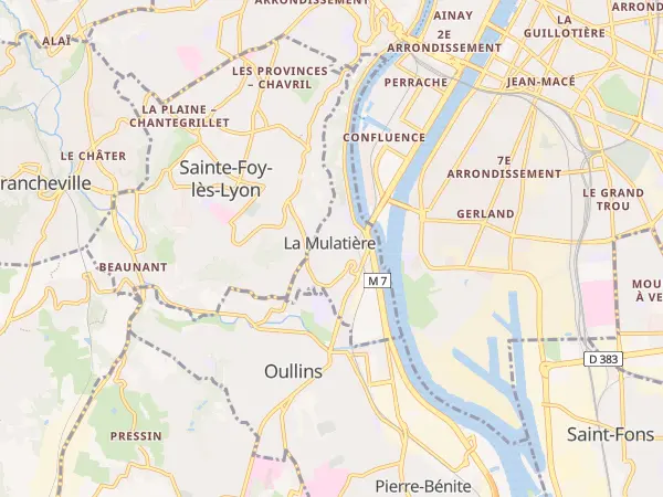 Plan de La Mulatière