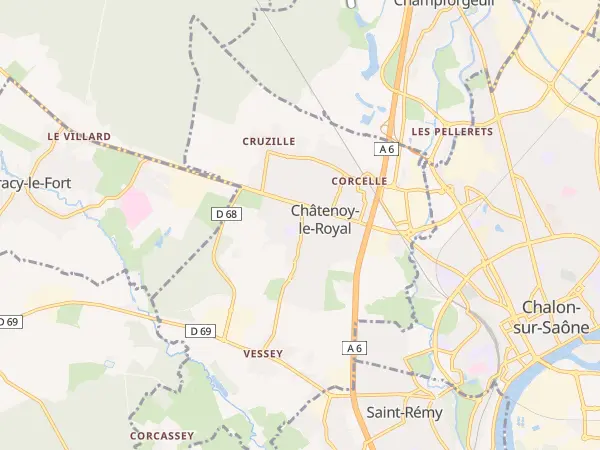 Plan de Châtenoy-le-Royal