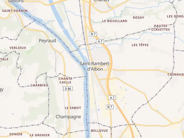 Plan de Saint-Rambert-d’Albon