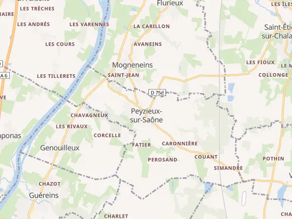 Plan de Peyzieux-sur-Saône