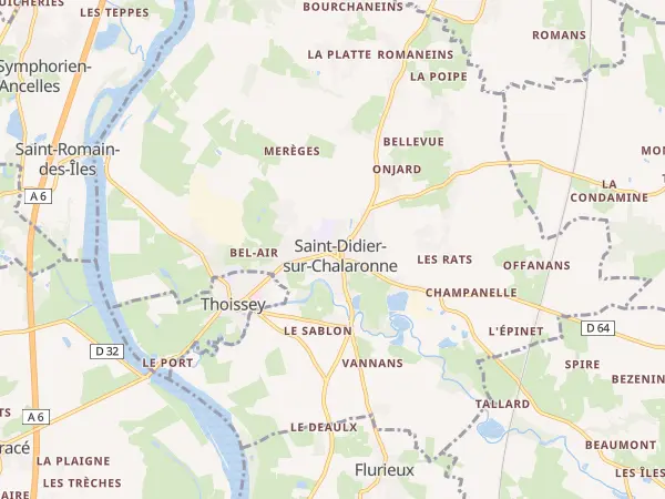 Plan de Saint-Didier-sur-Chalaronne