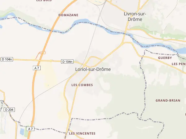 Plan de Loriol-sur-Drôme