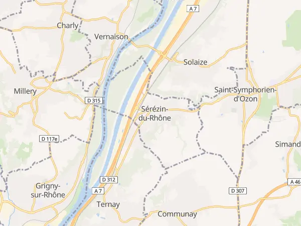 Plan de Sérézin-du-Rhône