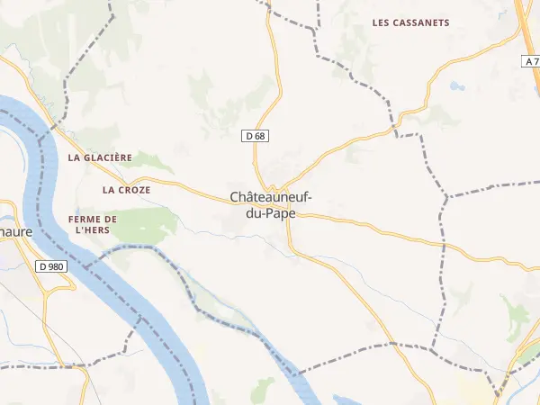 Plan de Châteauneuf-du-Pape