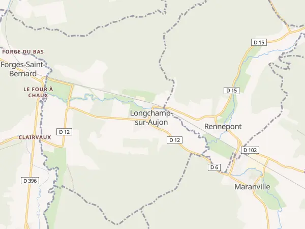 Plan de Longchamp-sur-Aujon