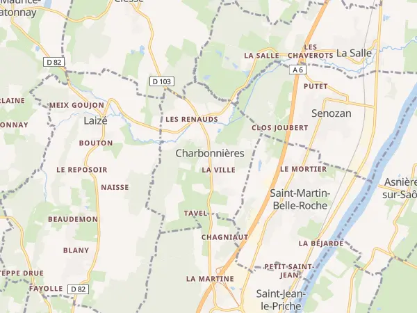 Plan de Charbonnières