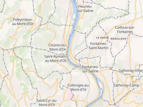 Plan de Rochetaillée-sur-Saône