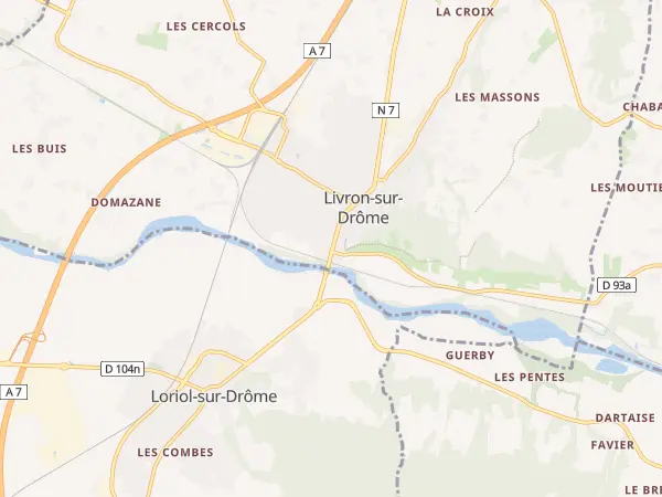 Plan de Livron-sur-Drôme