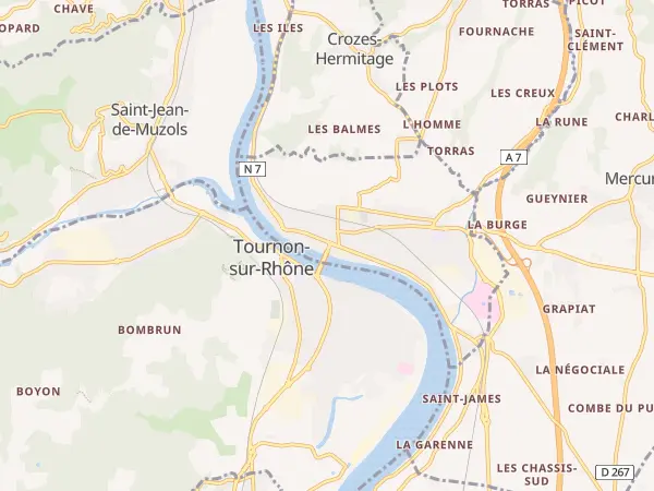 Plan de Tain-l’Hermitage