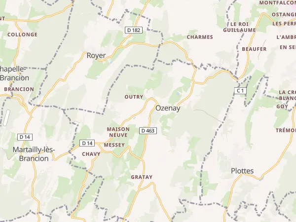 Plan de Ozenay
