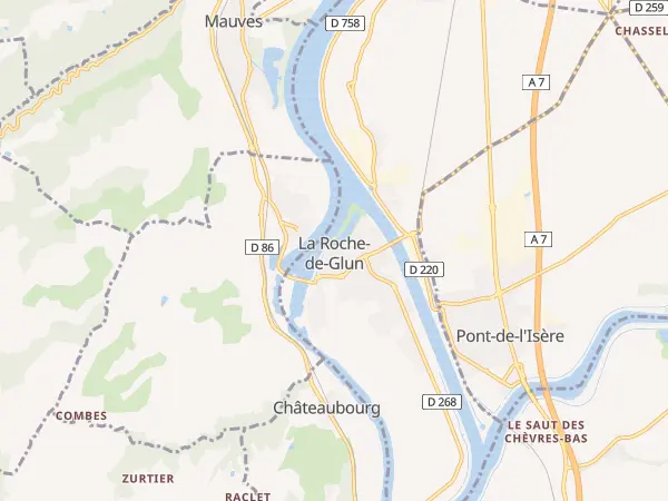 Plan de La Roche-de-Glun