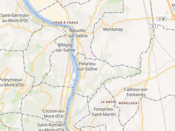 Plan de Fleurieu-sur-Saône