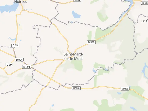 Plan de Saint-Mard-sur-le-Mont