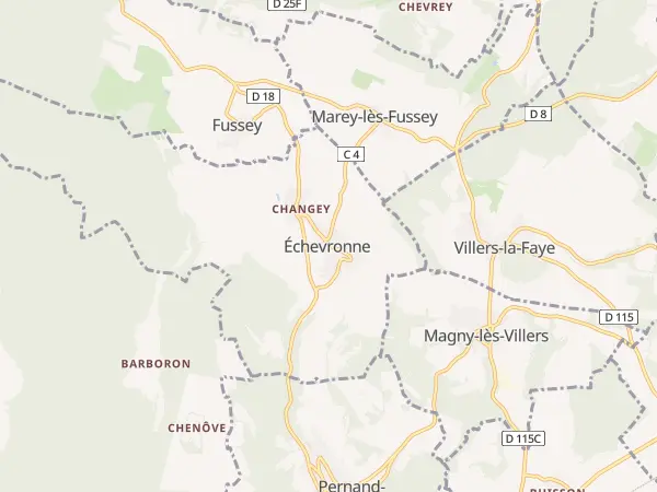 Plan de Échevronne