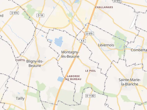 Plan de Montagny-lès-Beaune