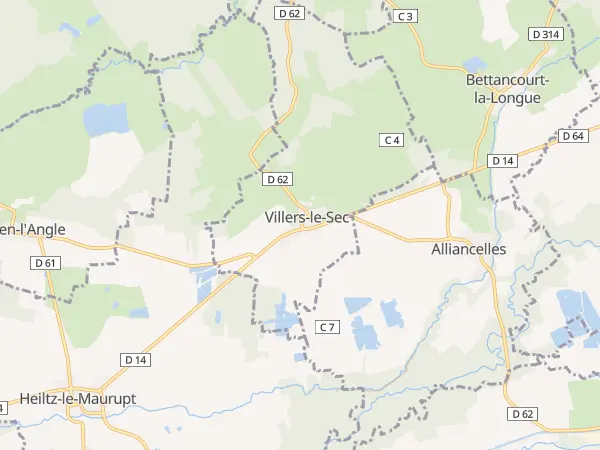 Plan de Villers-le-Sec