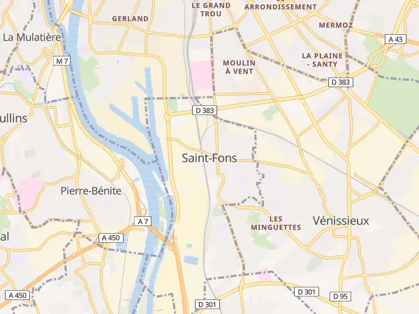 Plan de Saint-Fons