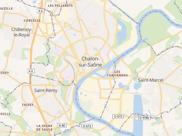 Plan de Chalon-sur-Saône