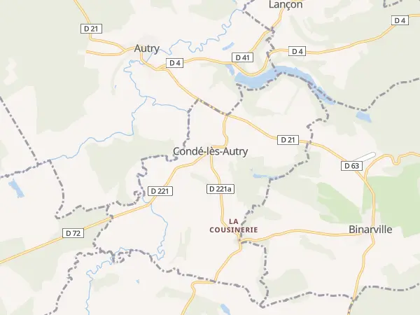 Plan de Condé-lès-Autry