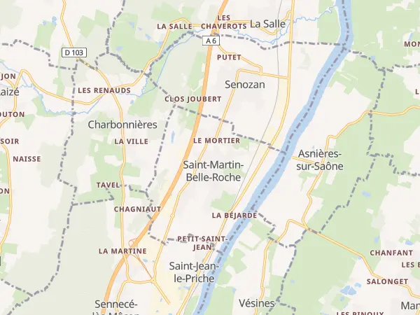 Plan de Saint-Martin-Belle-Roche