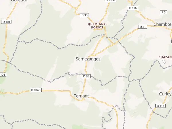 Plan de Semezanges