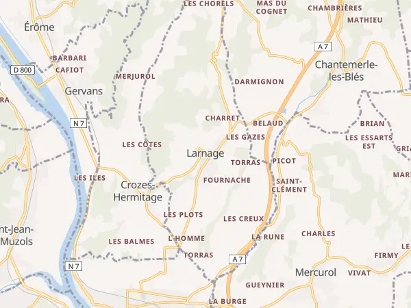 Plan de Larnage