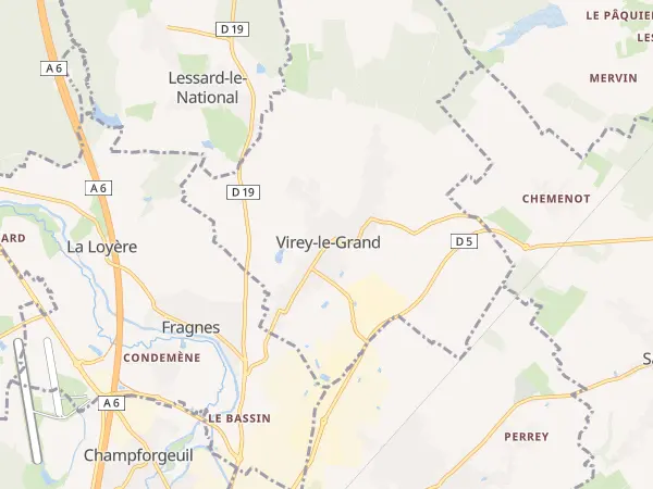Plan de Virey-le-Grand