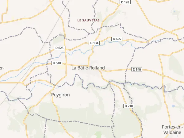 Plan de La Bâtie-Rolland