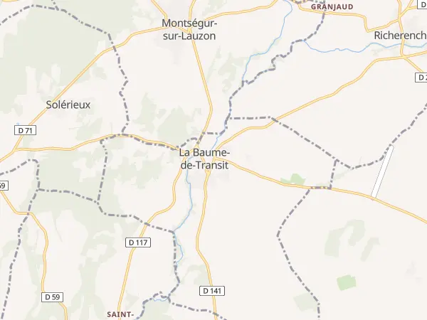 Plan de La Baume-de-Transit