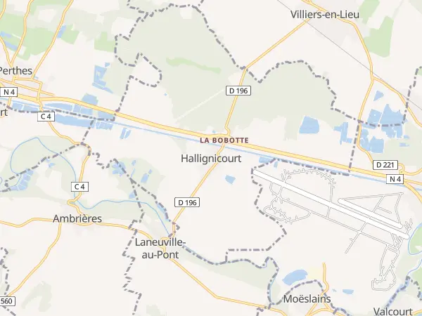 Plan de Hallignicourt