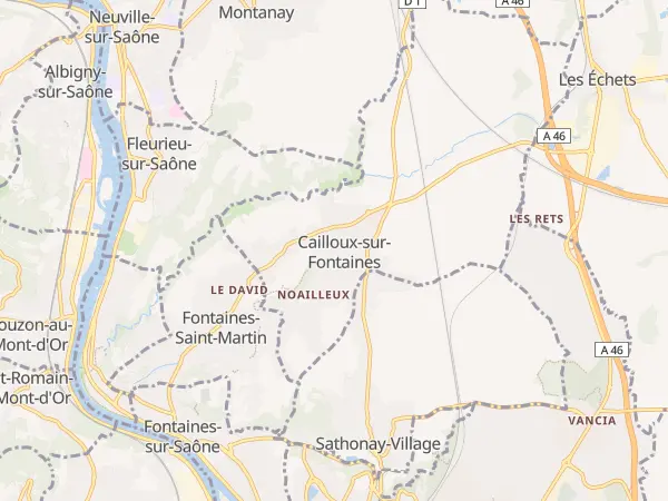 Plan de Cailloux-sur-Fontaines