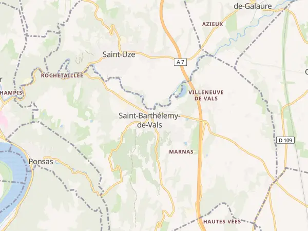Plan de Saint-Barthélemy-de-Vals