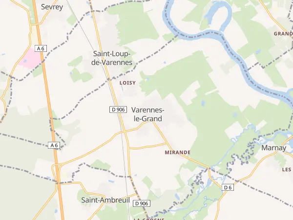 Plan de Varennes-le-Grand