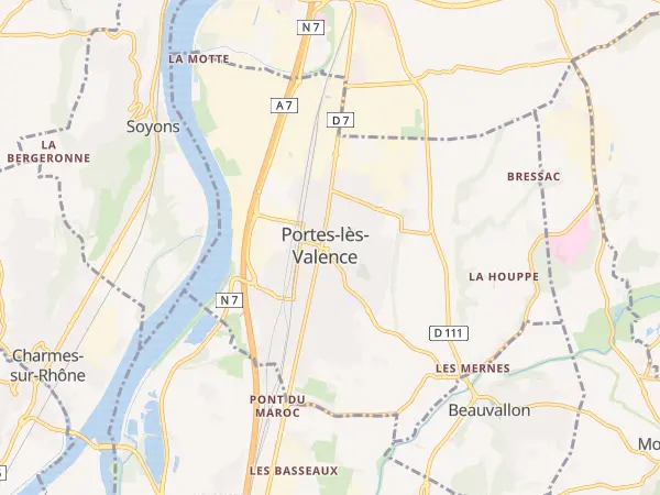 Plan de Portes-lès-Valence