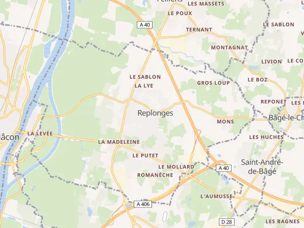Plan de Replonges